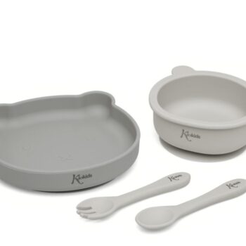 Conjunto-louça-silicone-(4 peças)-cinzento-kiokids-2