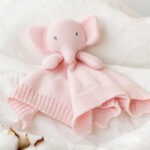 Doudou elefante rosa 100% algodão