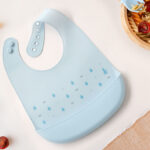 Babete silicone azul