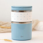 Termo 2 divisórias 930ml azul