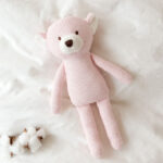 Peluche urso rosa 100% algodão