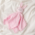 Doudou coelhinho rosa bambu